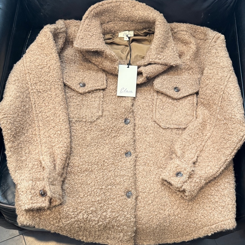 Elan Cozy Brown Teddy Jacket